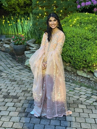 Ambreen in an enchanted garden